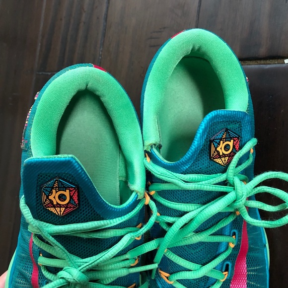 Nike Men's KD VI Elite 'Hero Pack' Turbo Green/Vivid Pink/Nightshade 642838-300 - Picture 9 of 15